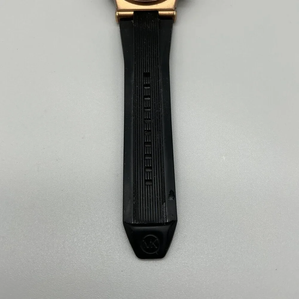 Michael Kors Dylan Chronograph Mens Watch 51mm Rose Gold Tone New Battery
